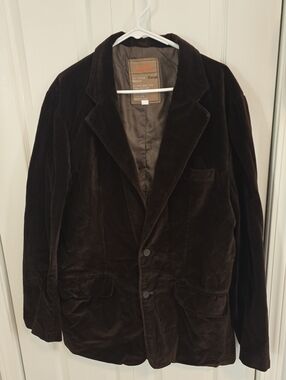 Machine Dark Brown Vintage Velvet Sport Coat